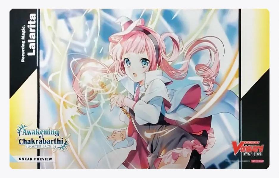 Cardfight!! Vanguard Sneak Preview Playmat: Awakening of Chakrabarthi - Recurring Magic, Lalarita - Bushiroad Playmats