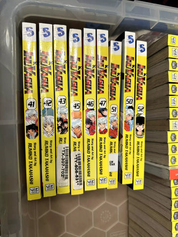 USED: Inuyasha Manga Vol 1-29,31-35,37-39,41-a43,45-47,50-52 NEAR Complete English Set